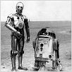 Star Wars : Episode IV - Un nouvel espoir (La Guerre des étoiles) : photo Anthony Daniels, George Lucas, Kenny Baker