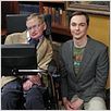The Big Bang Theory : photo Jim Parsons, Stephen Hawking
