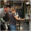 Real Steel : photo Dakota Goyo, Hugh Jackman, Shawn Levy