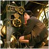 Hugo Cabret : photo Asa Butterfield, Martin Scorsese