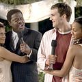 Black/white : photo Ashton Kutcher, Bernie Mac, Kevin Rodney Sullivan