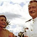 Première victoire : photo John Wayne, Otto Preminger, Patricia Neal