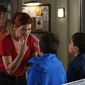 Photo Debra Messing, Robert Klein