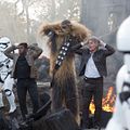 Star Wars - Le Réveil de la Force : Photo Harrison Ford, John Boyega, Peter Mayhew