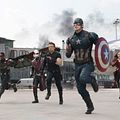 Captain America: Civil War : Photo Anthony Mackie, Chris Evans, Elizabeth Olsen, Jeremy Renner, Paul Rudd