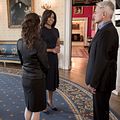 Photo Mark Harmon, Michelle Obama, Reiko Aylesworth