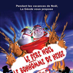 Le Père Noël contre le bonhomme de neige : affiche John A. Davis