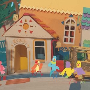 En sortant de l'école : Photo