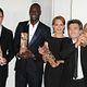 photo Bérénice Bejo, Michel Hazanavicius, Omar Sy, Thomas Langmann
