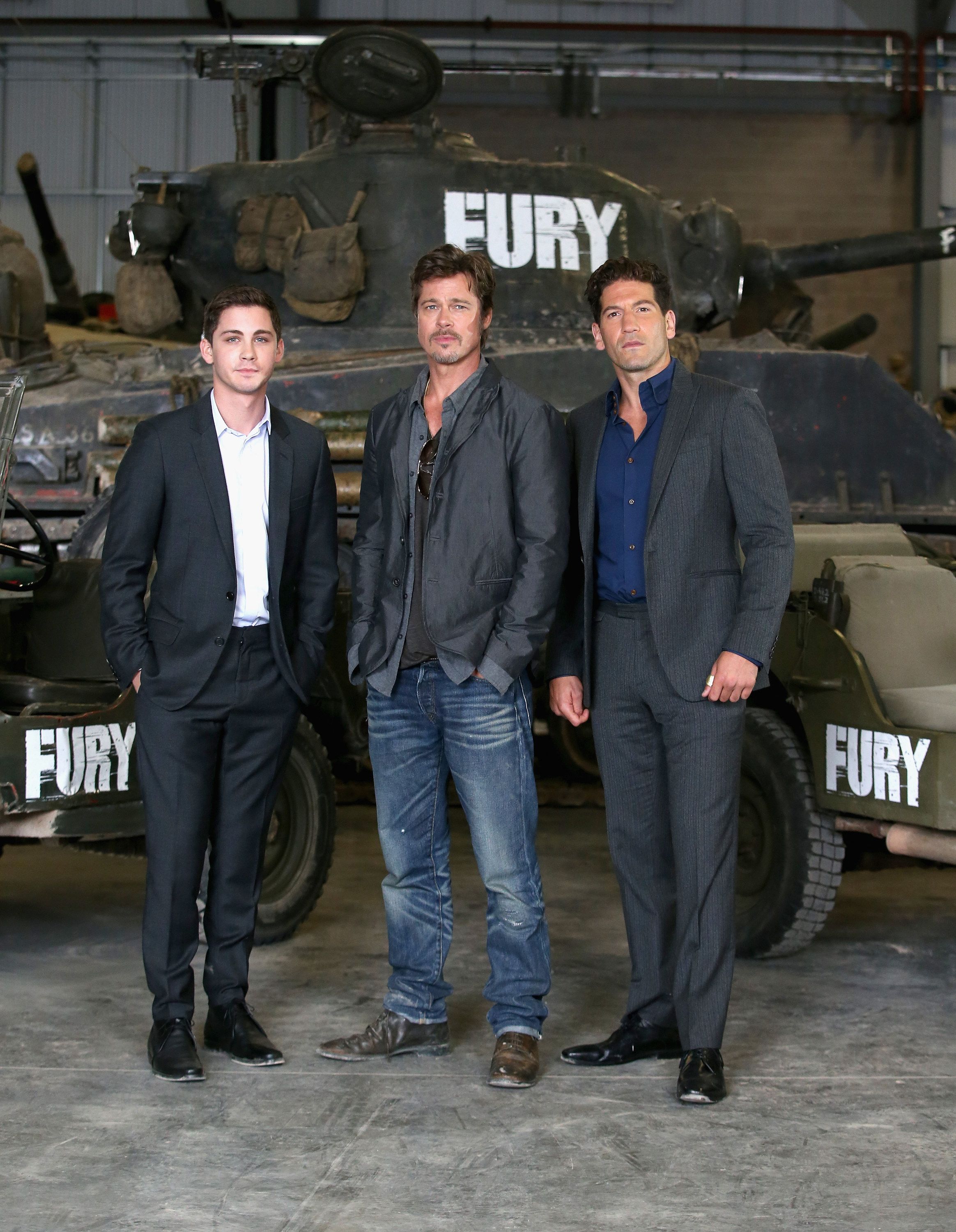 Photo de Jon Bernthal Fury Photo promotionnelle Brad Pitt, Jon