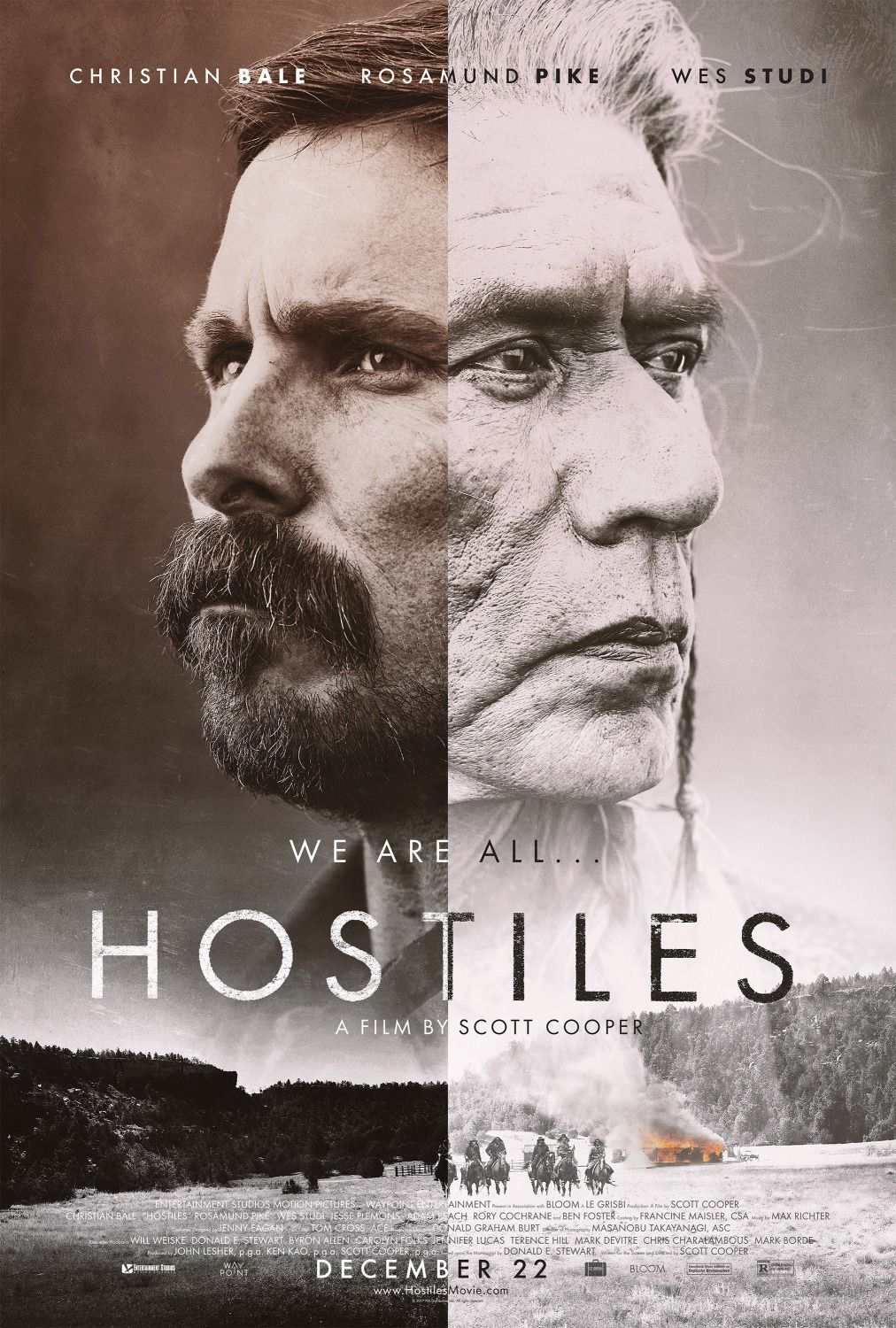 Résultat de recherche d'images pour "Hostiles Scott Cooper POSTER"