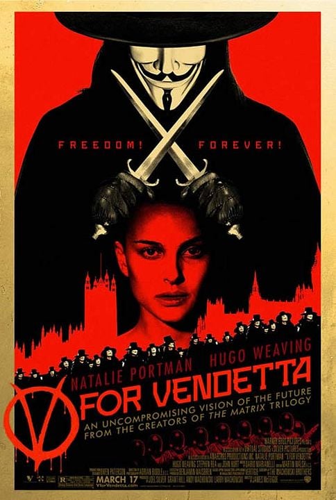 V pour Vendetta : Affiche Hugo Weaving, James McTeigue