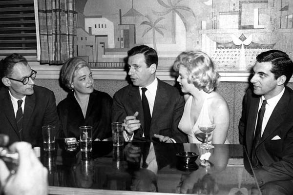 Le Milliardaire Photo Arthur Miller, Marilyn Monroe, Simone Signoret, Yves Montand
