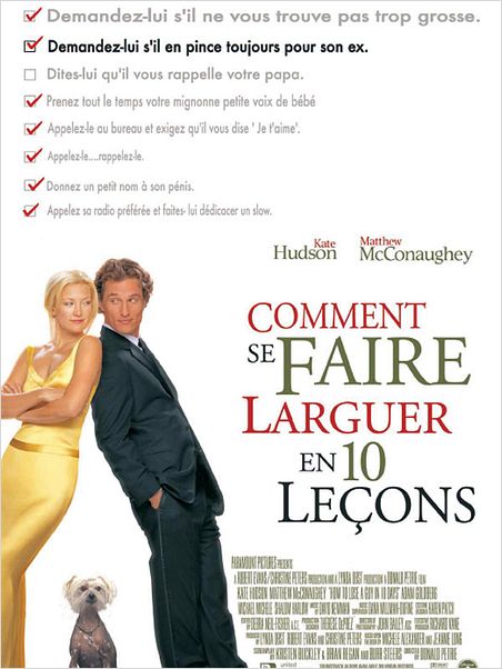 Comment se faire larguer en 10 leçons : affiche