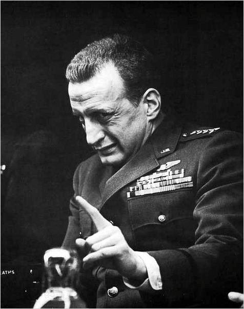 Docteur Folamour : photo George C. Scott, Stanley Kubrick