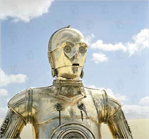 Star Wars : Episode IV - Un nouvel espoir (La Guerre des étoiles) : Photo Anthony Daniels, George Lucas