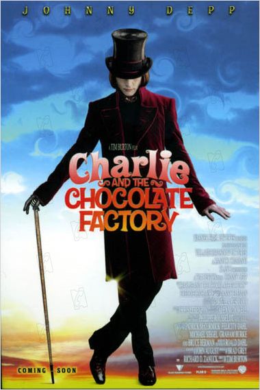 Charlie et la chocolaterie : photo Johnny Depp, Tim Burton