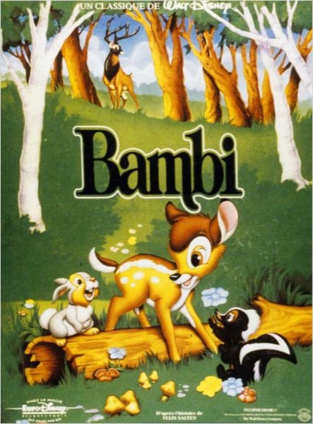 Bambi : affiche Walt Disney