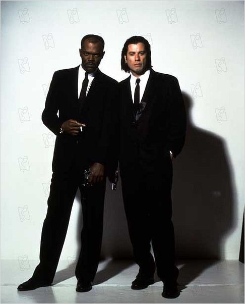 Pulp Fiction : photo John Travolta, Quentin Tarantino, Samuel L. Jackson