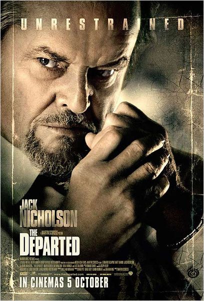 Les Infiltrés : affiche Jack Nicholson, Martin Scorsese
