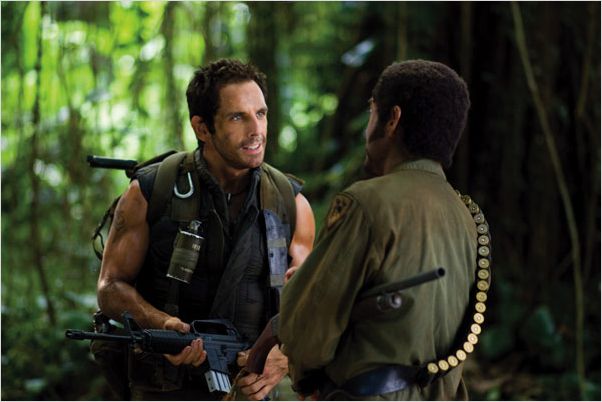 Tonnerre sous les Tropiques : Photo Ben Stiller, Kirk Lazarus, Robert Downey Jr., Tugg Speedman
