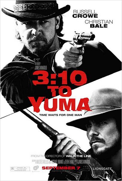 3h10 pour Yuma : Affiche Christian Bale, James Mangold, Russell Crowe