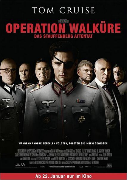 Walkyrie : affiche Bryan Singer, Tom Cruise