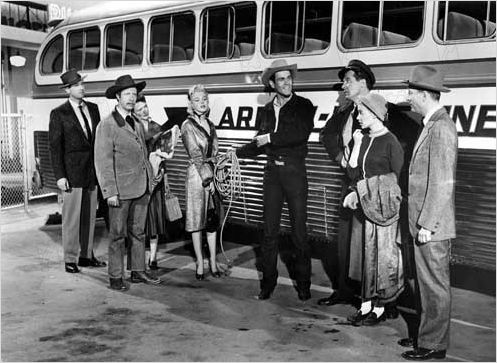 Arrêt d'autobus : photo Arthur O'Connell, Don Murray, Hope Lange, Joshua Logan, Marilyn Monroe