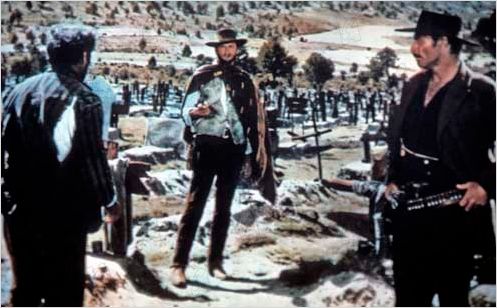 Le Bon, la brute et le truand : photo Clint Eastwood, Eli Wallach, Lee Van Cleef, Sergio Leone