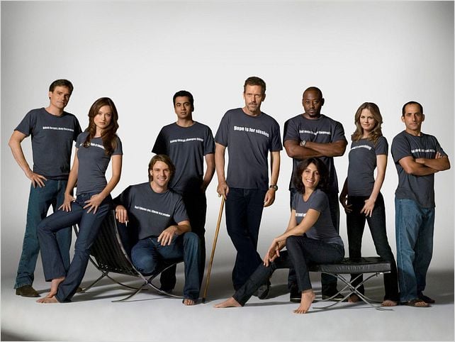 Dr House : photo Hugh Laurie, Jennifer Morrison, Jesse Spencer, Kal Penn, Lisa Edelstein