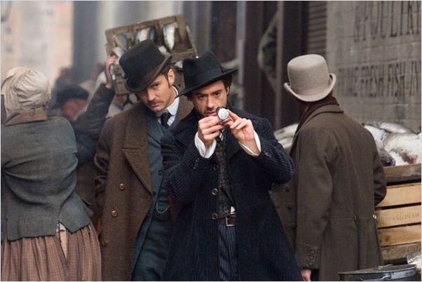 Sherlock Holmes : Photo Guy Ritchie, Jude Law, Robert Downey Jr.