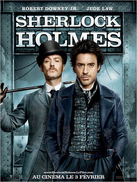 Sherlock Holmes : Affiche Guy Ritchie, Jude Law, Robert Downey Jr.