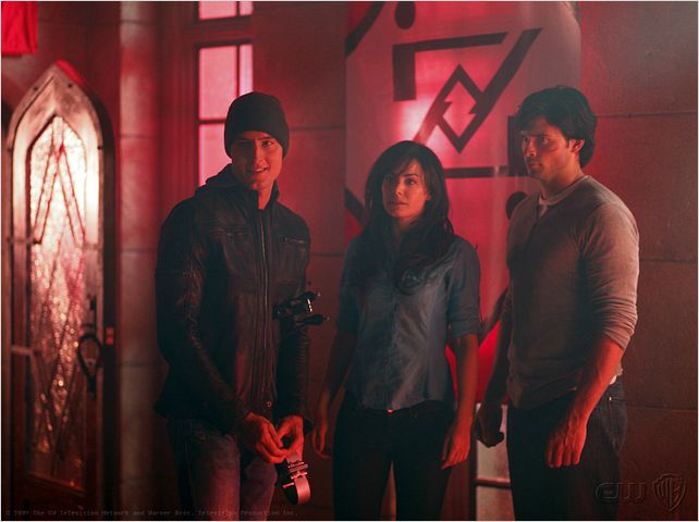 Smallville : photo Erica Durance, Justin Hartley, Tom Welling
