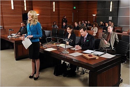 The Good Wife : photo Anna Camp, Dylan Baker, Julianna Margulies, Zach Grenier
