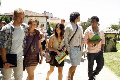 90210 Beverly Hills Nouvelle Génération : Photo Jessica Stroup, Michael Steger, Shenae Grimes, Trevor Donovan, Tristan Wilds