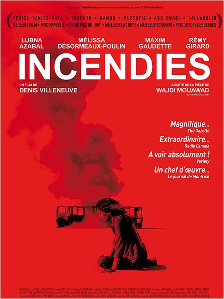 Incendies : affiche