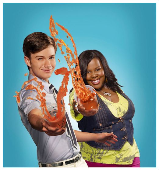 Glee : Photo Amber Riley, Chris Colfer