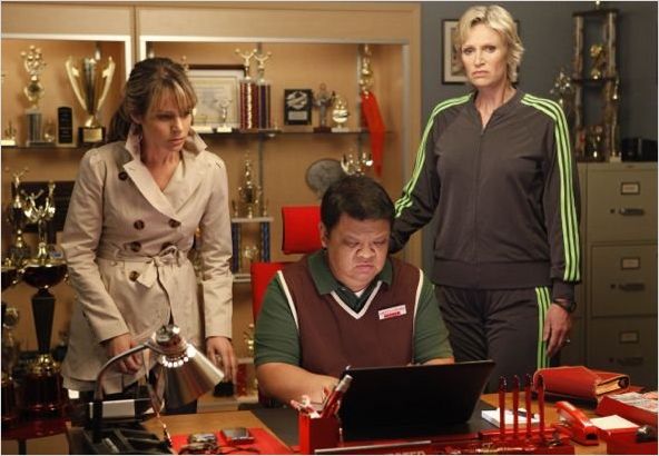 Glee : photo Jane Lynch, Jessalyn Gilsig, Kent Avenido
