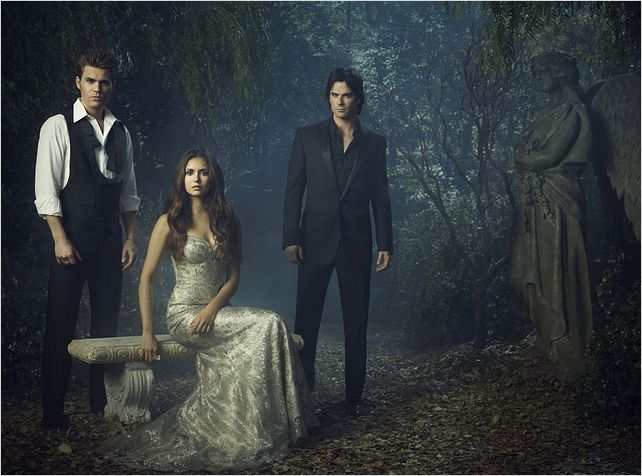 Vampire Diaries : photo Ian Somerhalder, Nina Dobrev, Paul Wesley