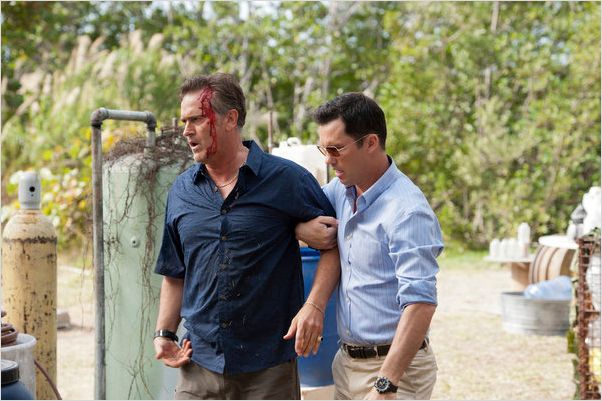 Burn Notice : photo Bruce Campbell, Jeffrey Donovan