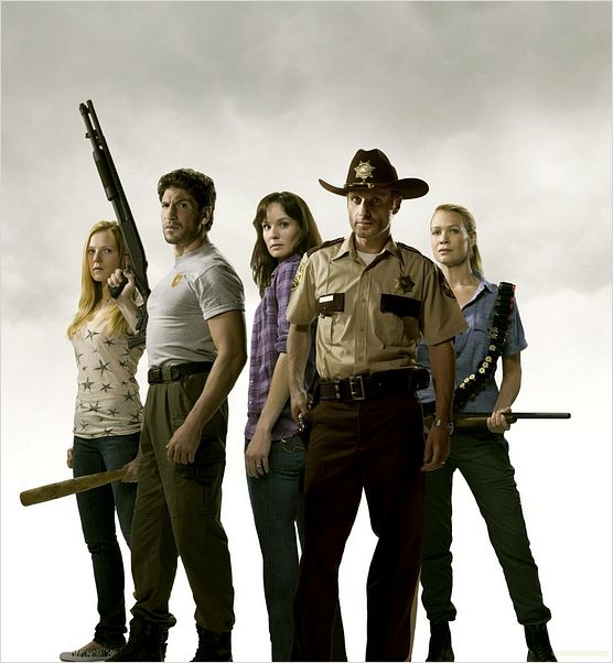 The Walking Dead : Photo Andrew Lincoln, Emma Bell, Jon Bernthal, Laurie Holden, Sarah Wayne Callies