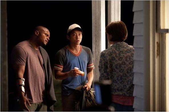 The Walking Dead : photo IronE Singleton, Lauren Cohan, Steven Yeun