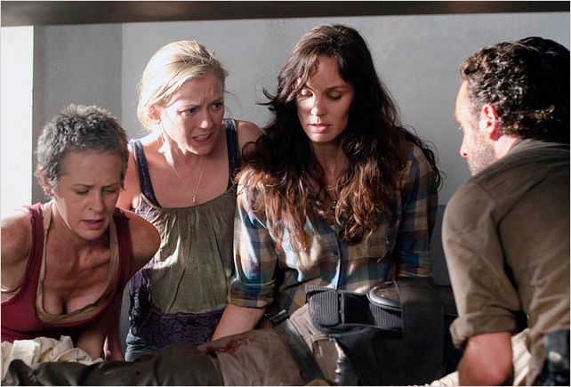 Photo Andrew Lincoln, Emily Kinney, Melissa Suzanne McBride, Sarah Wayne Callies
