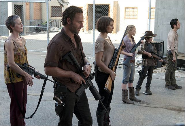 The Walking Dead : photo Andrew Lincoln, Chandler Riggs, Emily Kinney, Lauren Cohan, Melissa Suzanne McBride