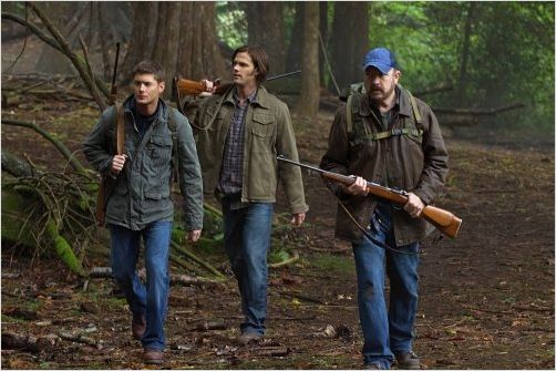 Supernatural : photo Jared Padalecki, Jensen Ackles, Jim Beaver