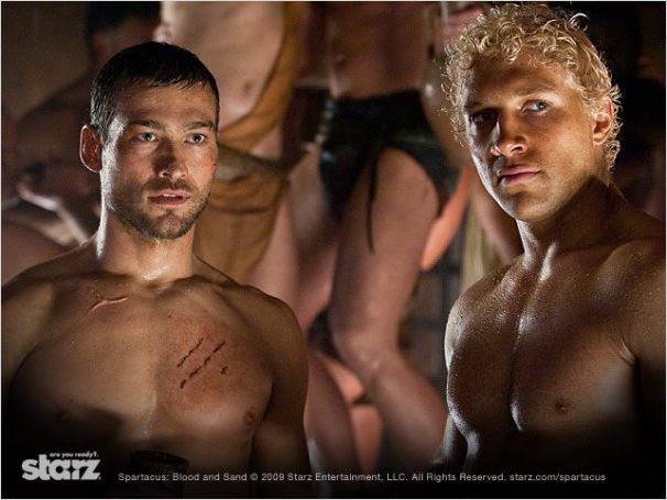 Spartacus : Le sang des gladiateurs : Photo Andy Whitfield, Jai Courtney