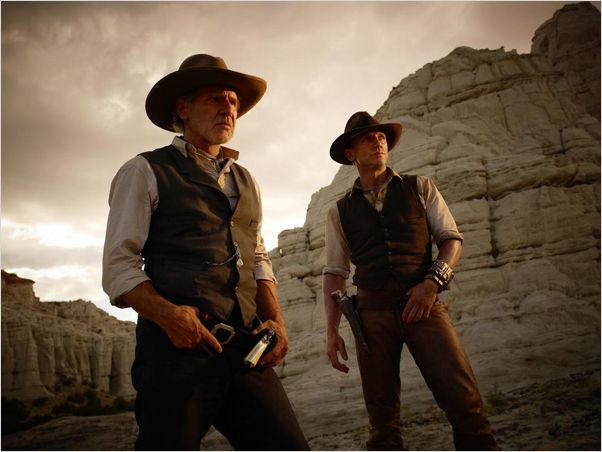Cowboys & envahisseurs : photo Daniel Craig, Harrison Ford, Jon Favreau