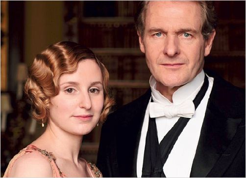 Downton Abbey : photo Laura Carmichael, Robert Bathurst