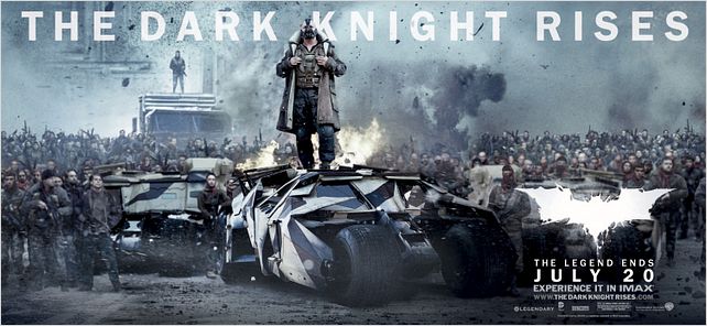 The Dark Knight Rises : Affiche Christopher Nolan, Tom Hardy