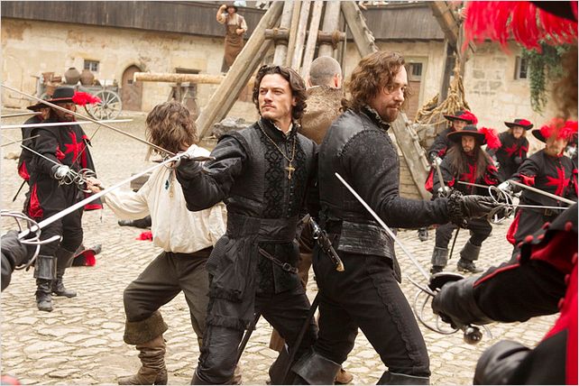 Les Trois Mousquetaires : photo Logan Lerman, Luke Evans, Matthew MacFadyen, Paul W.S. Anderson, Ray Stevenson